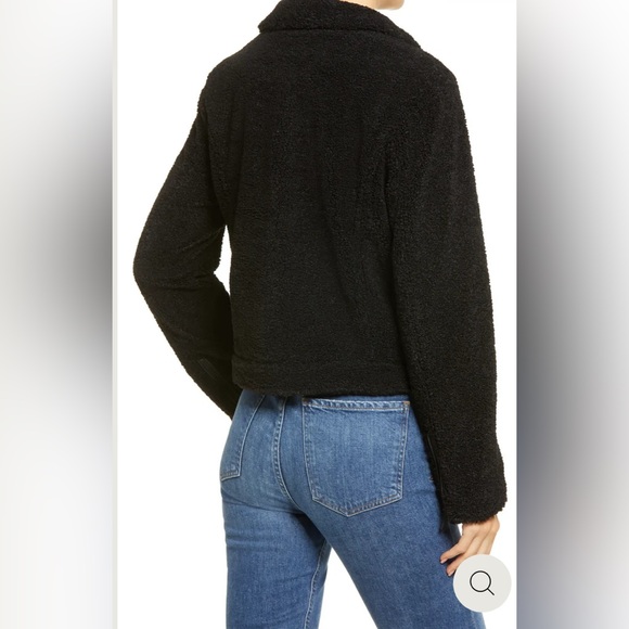 NWT Sanctuary Faux Fur Moto Jacket XS Black - Picture 2 of 15